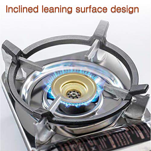 Wok Ring, Non Slip Black Cast Iron Stove Rack for Kitchen Wok Support