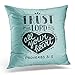 Golee Throw Pillow Cover All Hand Lettering Trust in The Lord with Your Heart New Testament Scripture Modern Decorative Pillow Case Home Decor Square 18x18 Inches Pillowcase