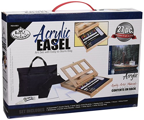 Royal & Langnickel Acrylic Easel Art Set with Easy to Store Bag (Best Punch To Knock Someone Out)