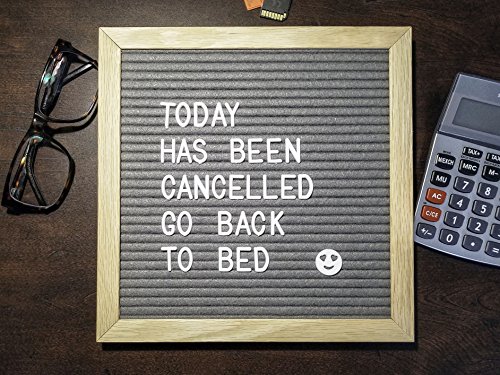 image for Bewords Changeable Letter Board 10 x 10 with Felt Board Letters, Mount