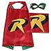 Superhero or Princess CAPE & MASK SET Kids Childrens Halloween Costume (Robin)
