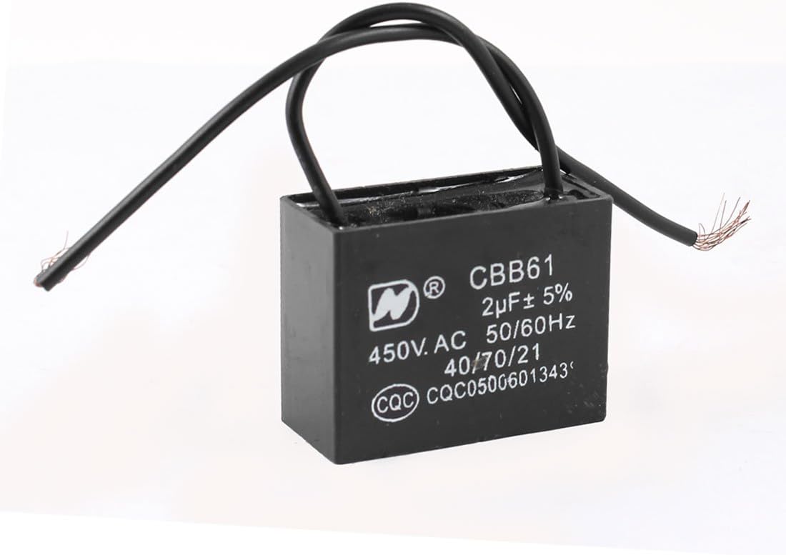 Metallized Polypropylene Motor Fan Run Capacitor 450VAC 2uF CBB61