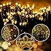 Blingstar Solar Christmas Lights 200 LED 75ft String Lights 8 Modes Waterproof Fairy Lights Remote Control & Timer Warm White Solar Powered Christmas Lights for Indoor Outdoor Home Patio Decoration