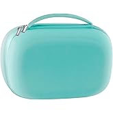 Wearable Breast Pumps Carrying Bag, Hard Shell Case with Removable Tray, Watertight Breast Pump Storage Bag Compatible with Most of Wearable Breast Pumps, Holds 2 Pumps, Blue