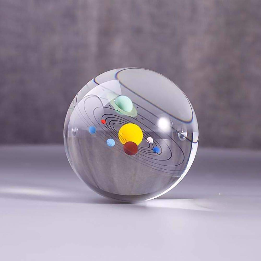 Tong Yue Solar System 3d Clear Crystal Ball With Led Lamp