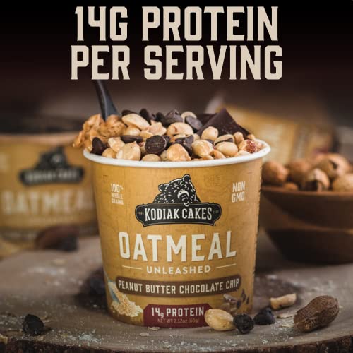 Kodiak Cakes Instant Protein Oatmeal Cup, Peanut Butter Chocolate Chip