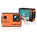 4K WiFi Action Sports Camera Cam, SOOCOO S100 Pro 20MP Touchscreen Voice Control Ultra HD 30m Waterproof Remote Underwater DV Camcorder 170° Wide Angle 2'' LCD/2 Batteries/17 Accessories Kit-Orange