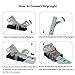 Alightings RGB LED Connector for 4Pin 5050 Non-Waterproof LED Strip Lights- Strip to Wire Quick Connection, 20 - 18 AWG Wire No Stripping