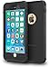 ImpactStrong Compatible with iPhone 6 Plus Waterproof Case [Fingerprint ID Compatible] Slim Full Body Protection - Black