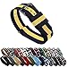 BARTON WATCH BANDS 18mm Navy/Lemon Standard Length Ballistic Nylon NATO® Style Straps