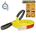 KwikSafety 1”x4’ Web Sling | 3200lbs Working Load Limit | Certified 2 Ply Eye-Eye Strap | Tie Down Cargo Lifting Rigging Crane Loading Hoisting Recovery Rope Towing Moving Equipment Webbing