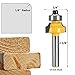 Yakamoz 4Pcs 1/4 Inch Shank Round-Over Router Bits Corner Rounding Edge-Forming Roundover Beading Router Bit Set | 5/16