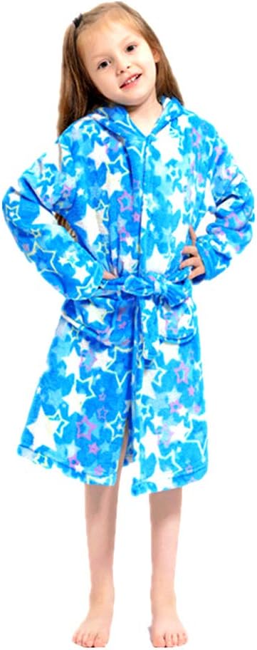 Soft Unicorn Girl Bathrobe Hoodie, Unisex Hooded Gift for Girl and Boys