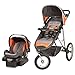 Eddie Bauer TrailGuide Jogger Travel System with SureFit Infant Car Seat, Blazing Orange