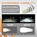 Optix P.RA 80W 8000LM LED Headlight Conversion Kit - 9006 HB4 Low Beam/Fog Light Bulbs - 6000K 6K Diamond White - Premium Epistar COB Chip - Canbus Chip Error Free No Flicker Plug and Play Design
