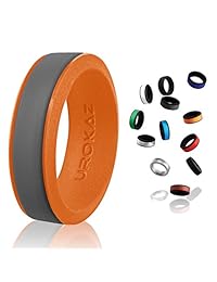 Anillo de boda de silicona para mujeres y hombres   Anillo de boda de goma para hombres   banda de boda de silicona fina para mujer   Los colores de la banda son negro, rojo, rosa y más   Tamaño son de 4 a 16