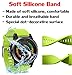 ANCOOL Compatible with Fenix 5S Bands Easy Fit 20mm Silicone Watch Bands Replacement for Fenix 7S/D2 Delta S/Fenix 6S/Fenix 6S Pro/Fenix 5S Plus Smartwatches (Silver Buckle, Green)
