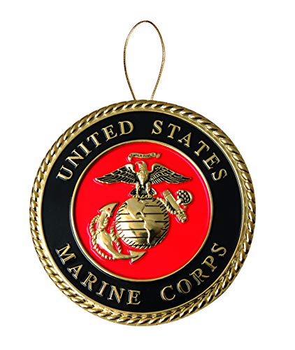 Allied Products Marine Corps Heroes Series Holiday Ornament - Officially Licensed Marine Corps Medallion