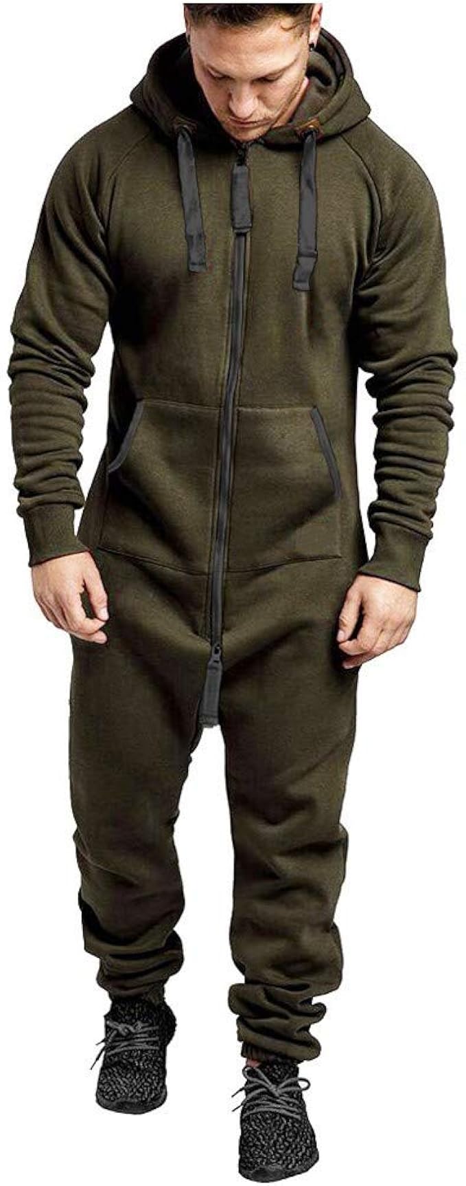 Goosuny Mens Onesies Hoodie Jumpsuit Onesies Fleece Thermal Onesie Men