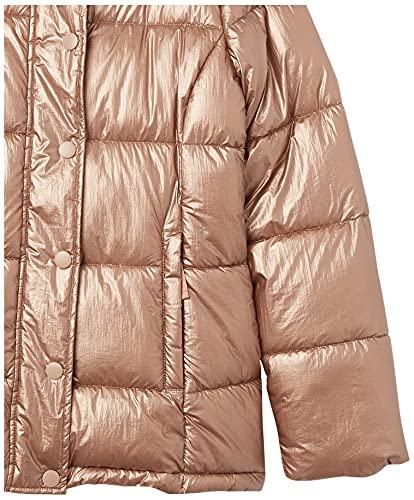 AMAZON ESSENTIALS WOMEN’S HEAVYWEIGHT LONG-SLEEVE HOODED PUFFER COAT – DISCONTINUED COLORS, METALLIC TAUPE, 3X