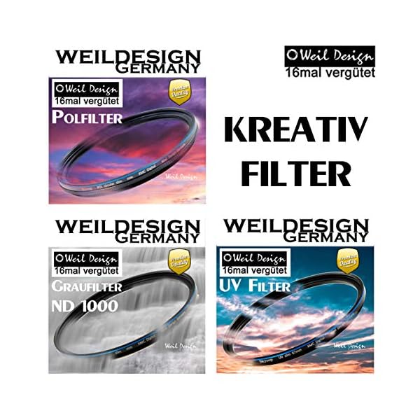 UV Filter Slim 67 mm XMC Digital weildesignesign Germany mit Objektivschutz, blockt ultraviolettes Licht, Frontgewinde, 16 Fach vergütet, Filterbox (UV Objektivschutz Filter 67mm) – Bild 8