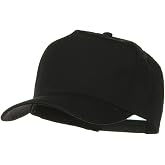Solid Cotton Twill Pro Style Golf Cap | Pre-curved bill, 5-panel structured high-profile construction, adjustable snap closure, lined interior, cool feel, one size
