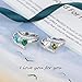 Lam Hub Fong Personalized Mothers Rings with 2 Simulated Birthstones Womens Engagement Rings Promise Name Rings For Her