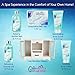 Spa Gift Basket with Refreshing Ocean Bliss Fragrance, Best Mother's Day, Birthday, Anniversary Gift for Women, Girls, Gift Set Includes Shower Gel, Bubble Bath, Bath Salt, Body Lotion and Body Scrub