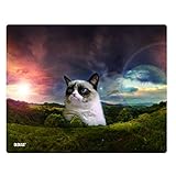 MOUSE PAD OLOKAA®Brand 5mm Super Thick office&gaming Mouse Pad(9.86 × 7.88 × 0.2inThick (cute cat)