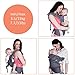 Lictin Baby Carrier for Newborn - Baby Carriers Front and Back, Breathable Adjustable Ergonomic Baby Backpack Carrier for Infant up to 33 lbs/ 15 kg, Gray