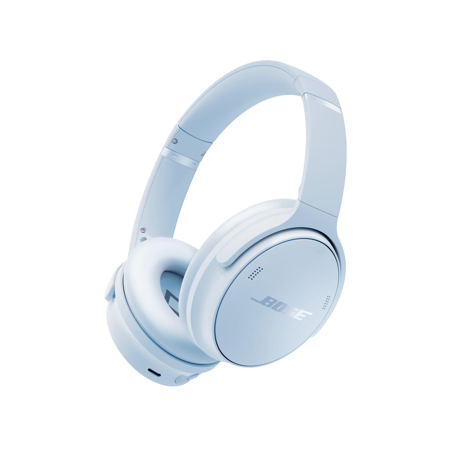Bose QuietComfort Headphones - Wireless Bluetooth Headphones, Active Over Ear Noise Cancelling and Mic, USB-C Charging, Deep Bass, Up to 24 Hours of Playtime, Ice Blue - Limited Edition Color