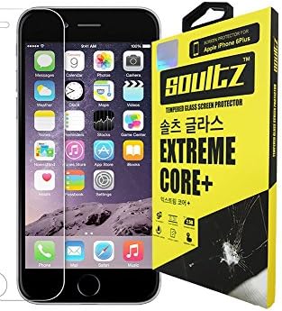 Soultz Extreme Core+ Glass Screen Protector iPhone 6/6s, 6/6s Plus Tempered Glass 3D Touch Compatible, 9H Hardness, 0.3mm Slim, Oleophobic Coating, 94%++ Optical Clarity (iPhone 6 Plus)