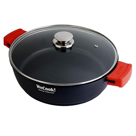 WeCook 10300 Cazuela de Cocina Inducción Profesional, Tapa de ...