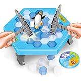VKOPA Crashed ice game Puzzle table games penguin ice pounding penguin ice cubes save penguin knock ice block wall toys desktop paternity interactive game