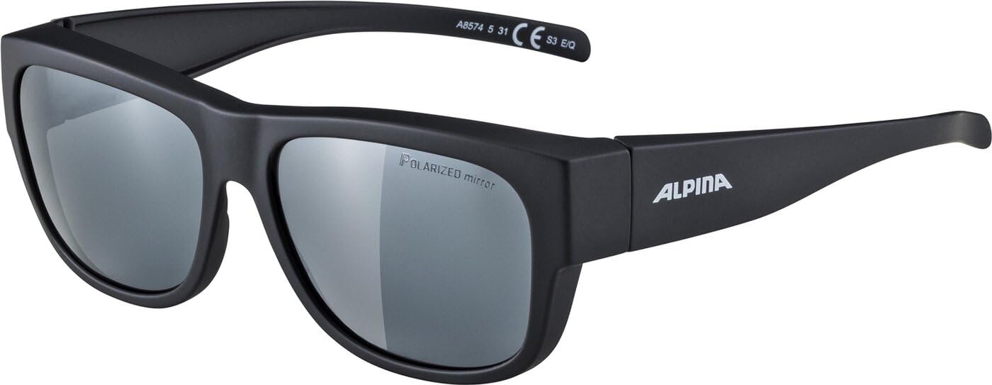 ALPINA Unisex - Adult, OVERVIEW II Q sunglasses, black matt, One Size