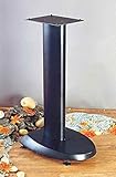 VTIManufacturing VSP24B Black Base Black Aluminum Pole 24 in. Height Speaker Stand
