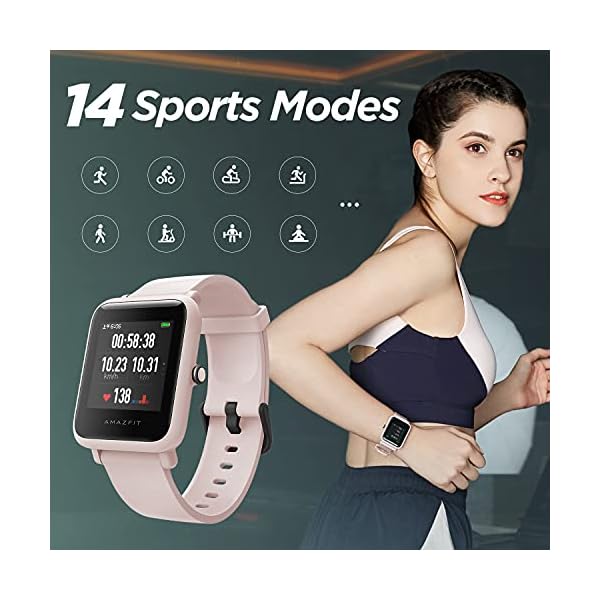 Amazfit-Bip-S-Lite-Smart-Watch-for-Women-Always-on-Display-150-Watch-Faces-Fitness-Watch-Heart-Rate-Sleep-Monitor-Activity-Tracker-14-Sports-Modes-5-ATM-Waterproof-30-Days-Battery-Life-Pink Amazfit Bip S Lite Smart Watch for Women, Always-on Display, 150+ Watch Faces, Fitness Watch Heart Rate, Sleep Monitor…