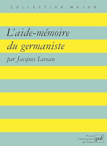 Download L'aide-mémoire du germaniste PDF