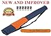 MnM-Home Easy Carry Insulated 6 Can Tube/Sleeve Cooler, with Adjustable Shoulder Strap.Zipper Opens from Both Sides for Easy Use. Orange and Blue.