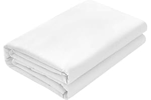 Flat Sheet Only Oversized King 1 Piece Egyptian Cotton Ultra Soft 1000 Thread Count - 132 x 110 Inches - Extra Large Flat She