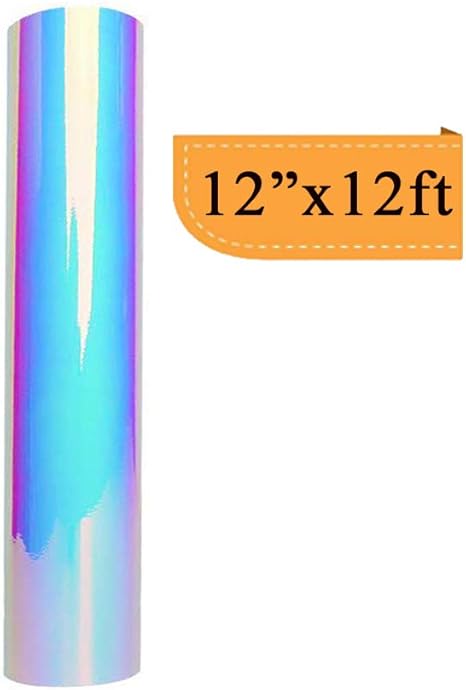 Amazon Com Holographic Opal White Chrome Craft Vinyl Roll 12 X12ft For Cameo And Other Craft Cutters For Decoration Arts Crafts Sewing