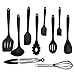 Silicone Kitchen Utensils Set,10 Piece Kitchen Gadgets Set,Heat Resistant Non-stick Cooking Spatulas Silicone Cooking Utensils kitchen Utensil Soup Spoon,Spatula,Kitchen Gadgets for Camping or Travel