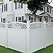 Outdoor Essentials White Vinyl Fence Bracket Kit (2-Pack)