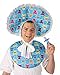 Forum Novelties Men's Big Baby Boy Deluxe Costume Accessory Bib and Bonnet Set