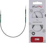 KnitPro Zing Fixed Circular Needles Asymmetrical 10" 3.00mm (25cm) view 1