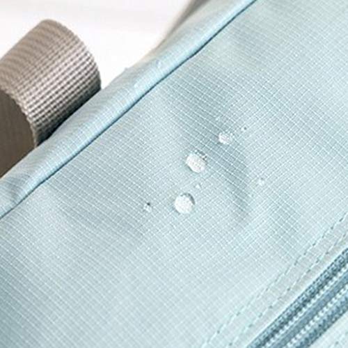Wandf Foldable Travel Duffel Bag Luggage Sports Gym Water Resistant Nylon Travel Foldable Duffel Bag for Women Men (Light blue) - Thumbnail 5