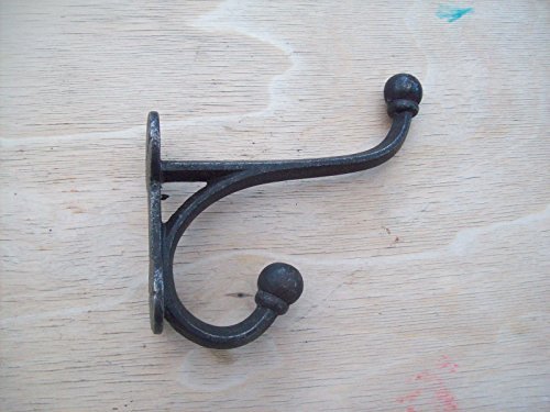 Ironmongery World Large Heavy Cast Iron Hat & Coat Hall Stand Hook Old Englis...