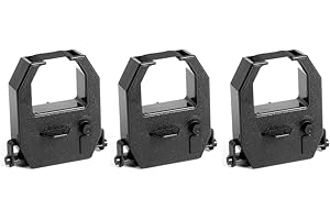 (3 Pack) Amano PIX and TCX Time Clock Replacement Ribbon, Black Ink, CE-315151 Compatible, fits All PIX and TCX Models
