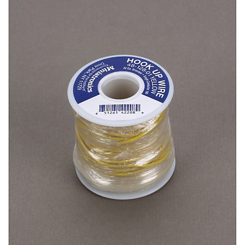 100' Stranded Wire 22 Gauge, Yellow