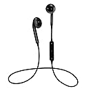 Bluetooth Headphones In Ear Wireless Earbuds 4.1 Magnetic Sweatproof Stereo Bluetooth Earphones for Sports With Mic,Upgraded 7 Hours Play Time, Secure Fit, Noise Cancelling (White)